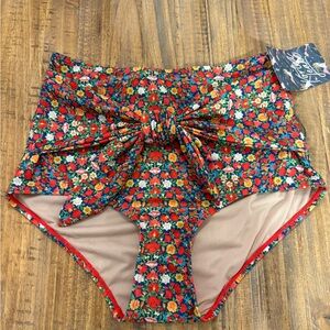 Kortni Jeane Floral High-Waisted Bikini Bottoms